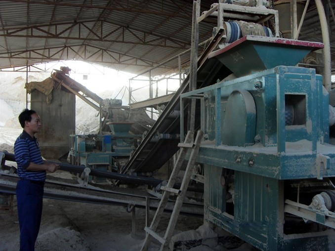 Coal briquette production line